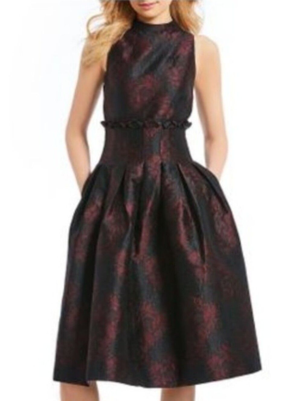 Antonio Melani Jacquard Niko brocade dress